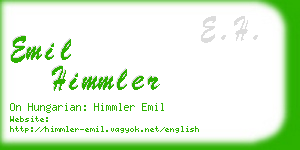 emil himmler business card